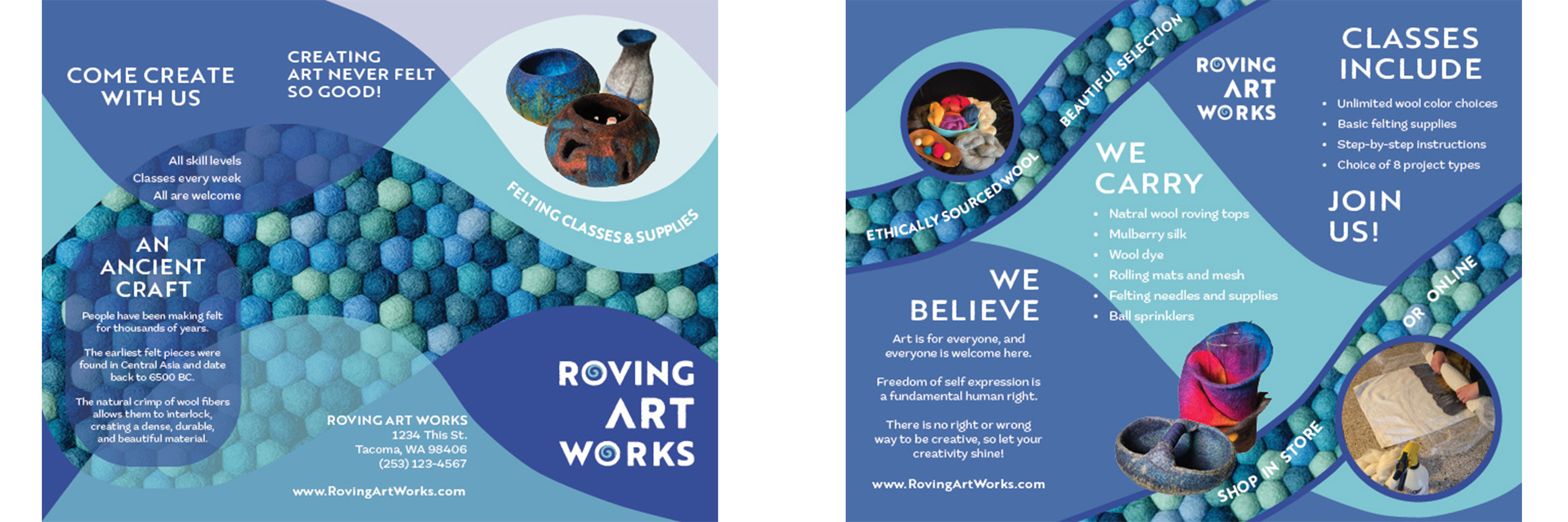 Roving Art Works flyer